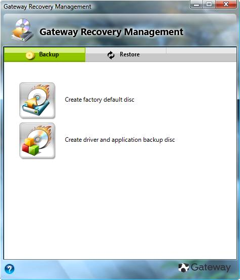 Gateway driver update utility